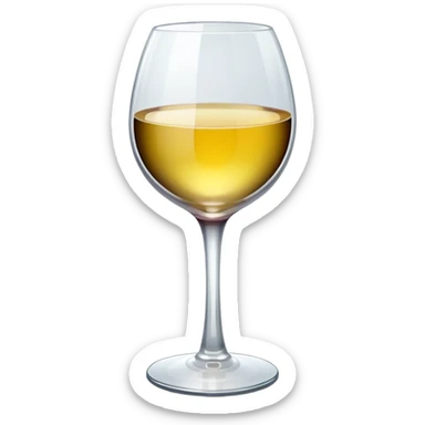 wine glass shaped clock  sticker