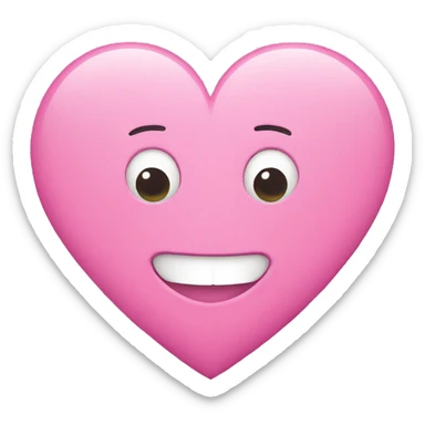 Heart pink sticker