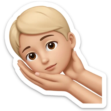 Toca na cabeça sticker