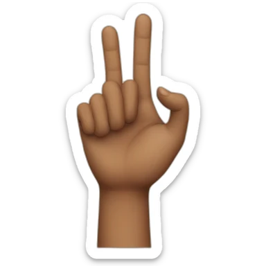 Three Finger Salute sticker