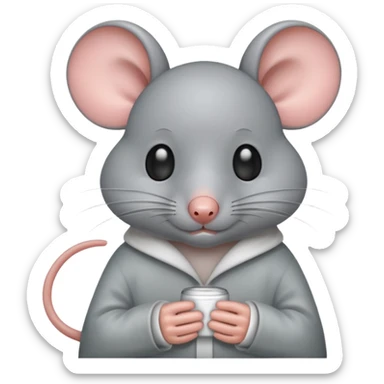 Sick mouse sticker