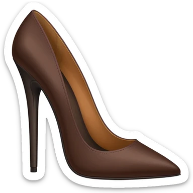 dark brown stiletto sticker