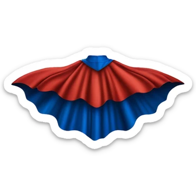 Superman cape alone from behind sticker