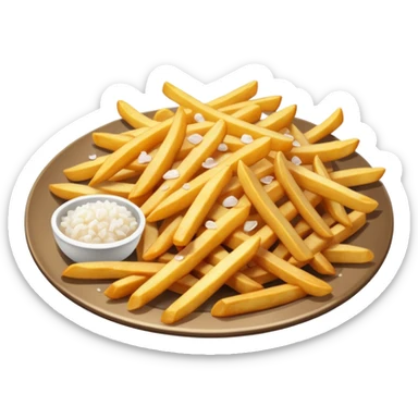 Fries with onions sticker