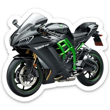 A Kawasaki Ninja H2r  sticker
