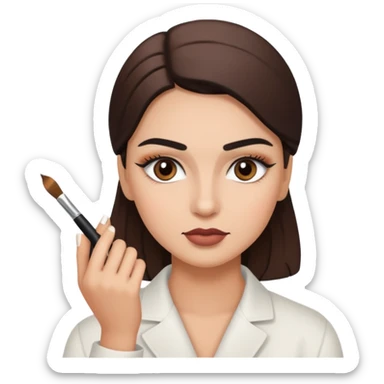 eyebrow artist sticker