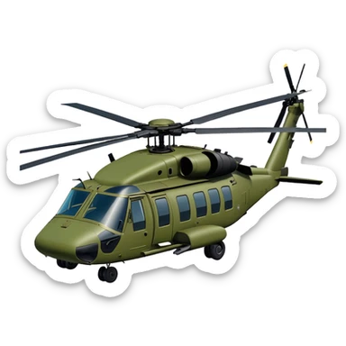 Sikorsky UH-60 Black Hawk - Sikorsky (Model Year: 2022) (Iconic colour: Olive green) sticker