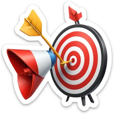 For "Thematic Advertising" icon, it could depict a target with an arrow, symbolizing precise and targeted marketing. It might include a megaphone or billboard to represent advertising, with relevant icons or symbols related to the specific theme of the ad (e.g., a product, service, or industry). sticker