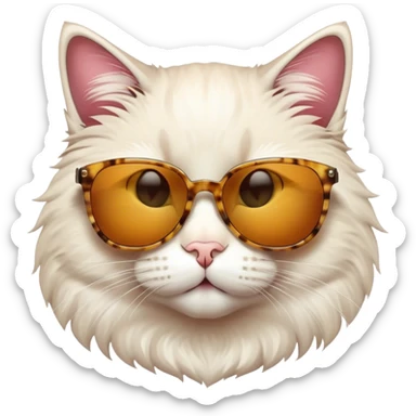 Cat with sunglasses sticker