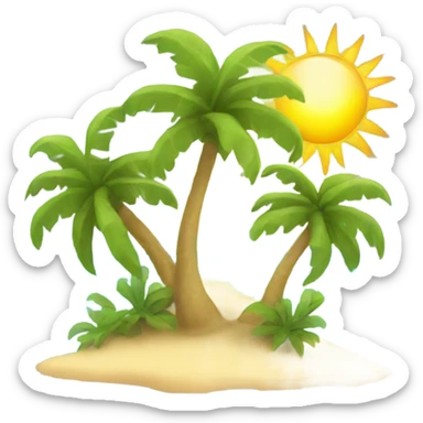 Sunshine Tropical paradise  sticker