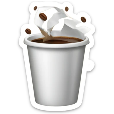 Broken Coffee Emoji sticker