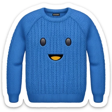 knitted garment sticker