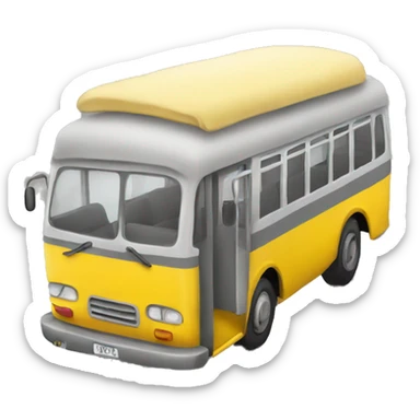 yellow and gray moroccan bus sticker