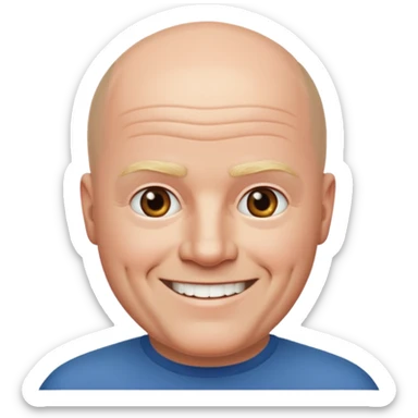 Steve Mcfadden bald sticker
