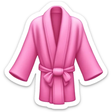 Pink robe with a bow  sticker