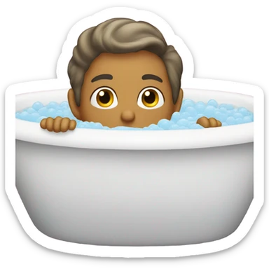 Bubble bath tub sticker