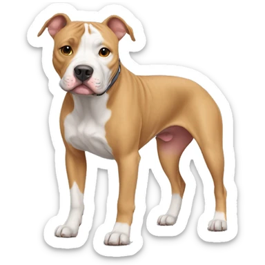 American Staffordshire dog mixed with American pitbull sticker