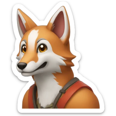 Renard kawai sticker