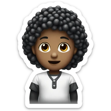 Baby blackberry sticker