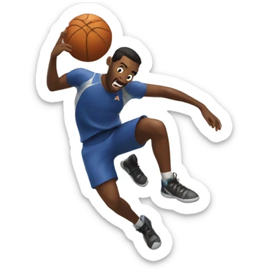 jumping bal freaking out of exciting sticker