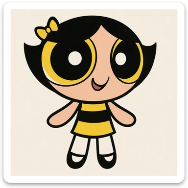 Change the expression to a playful smirk, keeping the original cartoon style and quality. sticker