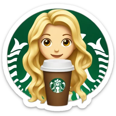 Starbucks logo inspired by shakira sticker