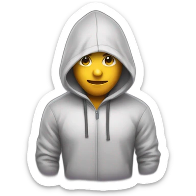 programmer with a hoodie sticker