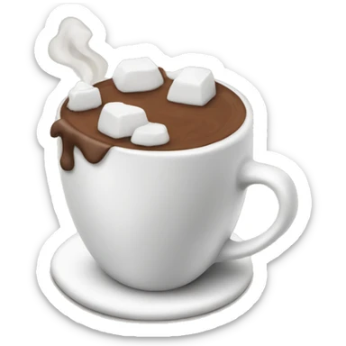 Cup of hot chocolate  sticker