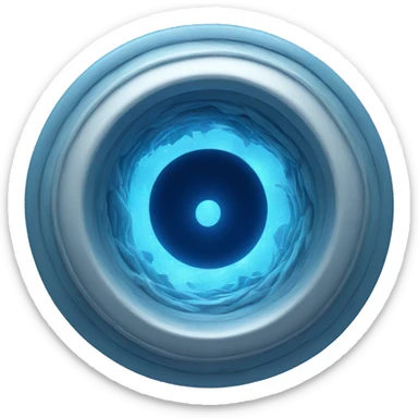 blue vortex portal sticker