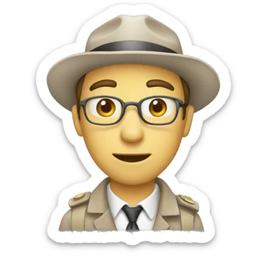 basic emoji symbolizing ""in review" inspector sticker