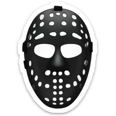 black Friday 13th hockey mask sticker