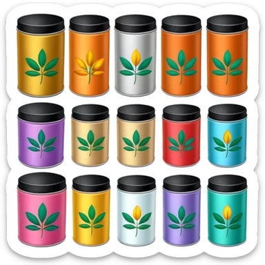 Herbal Tea Tins sticker