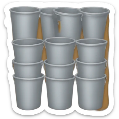 Glent and buckets sticker