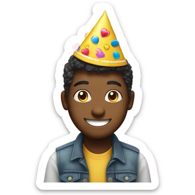 Generate a cute emoji for happy birthday to the actress sticker