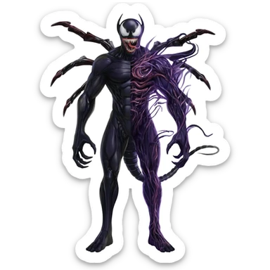 Venom-Cyberbug-Genesect-Zekrom-Darkrai-Scizor-fusion, full body sticker