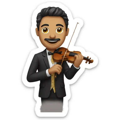 Puppeteer man with strings sticker