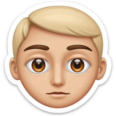 Ojo mas abierto que el otro sticker