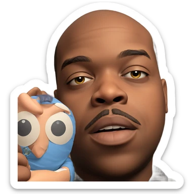 bald meme boy indoors sticker