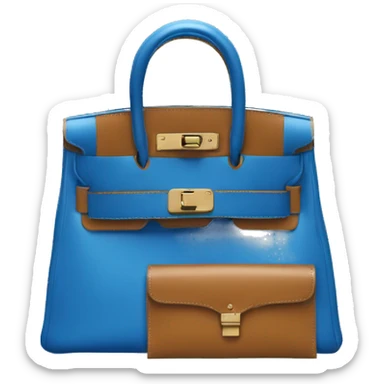 Blue Hermes mini Kelly  sticker