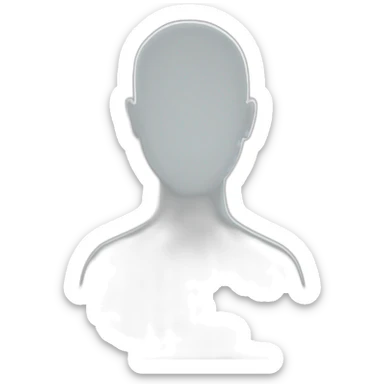 Invisible Human Outline sticker