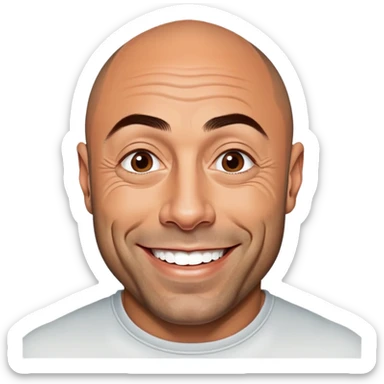 generate realistic detailed joe rogan podcast sticker