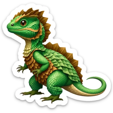 frilled lizard sticker