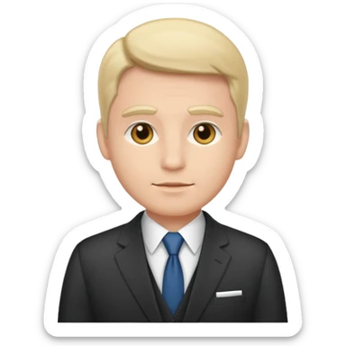 ANCHORMAN NEUTRAL FACE IN SUIT sticker