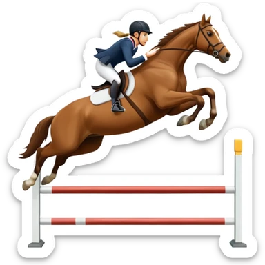 Horse Jumping competition sticker