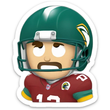 cartman football nfl sticker
