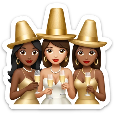 Un emoji que salga P diddy en una fiesta con chicas sticker
