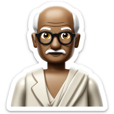Mahatma Gandhi lego full body sticker