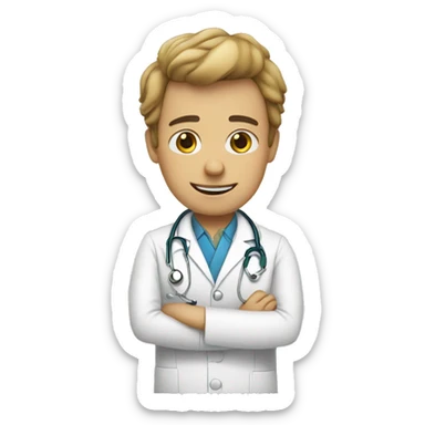 Singe docteur sticker