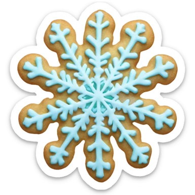 Pastel snowflake fcookie sticker