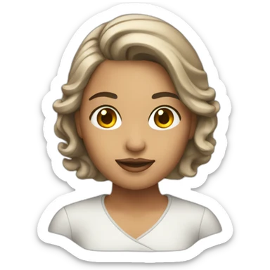 Mujer modelando  sticker